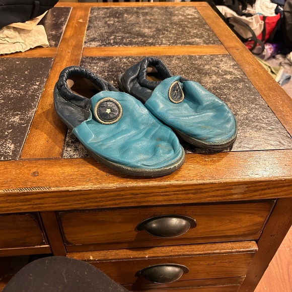 Cozy Teal Kids Slippers